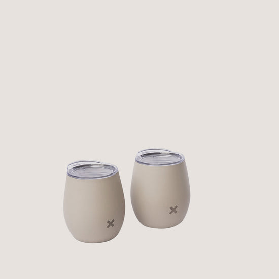 Pelli Sand Insulated Wine Tumblers Set of Two