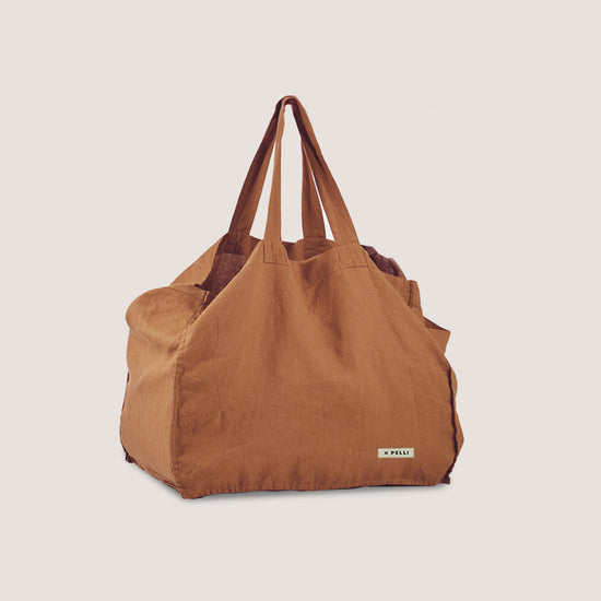 french linen tote bag