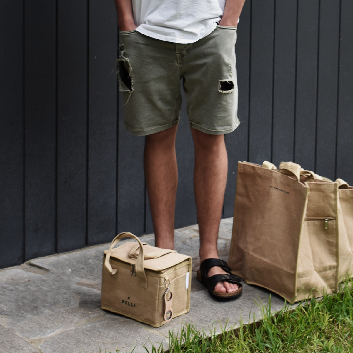 Lunch Bags for Adults Australia I Natural Jute I Pelli Bags