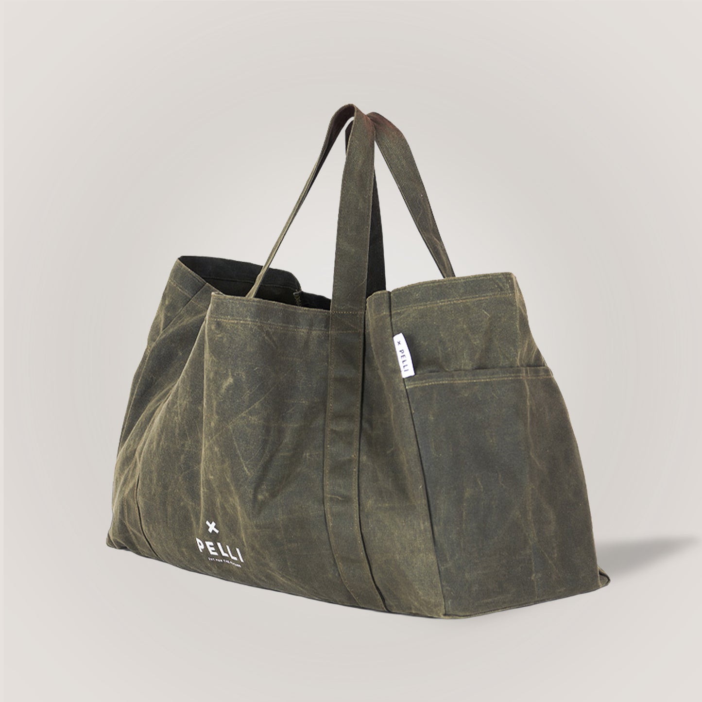 Beachy Keen Waxed Canvas Beach Bag - Burnt Olive