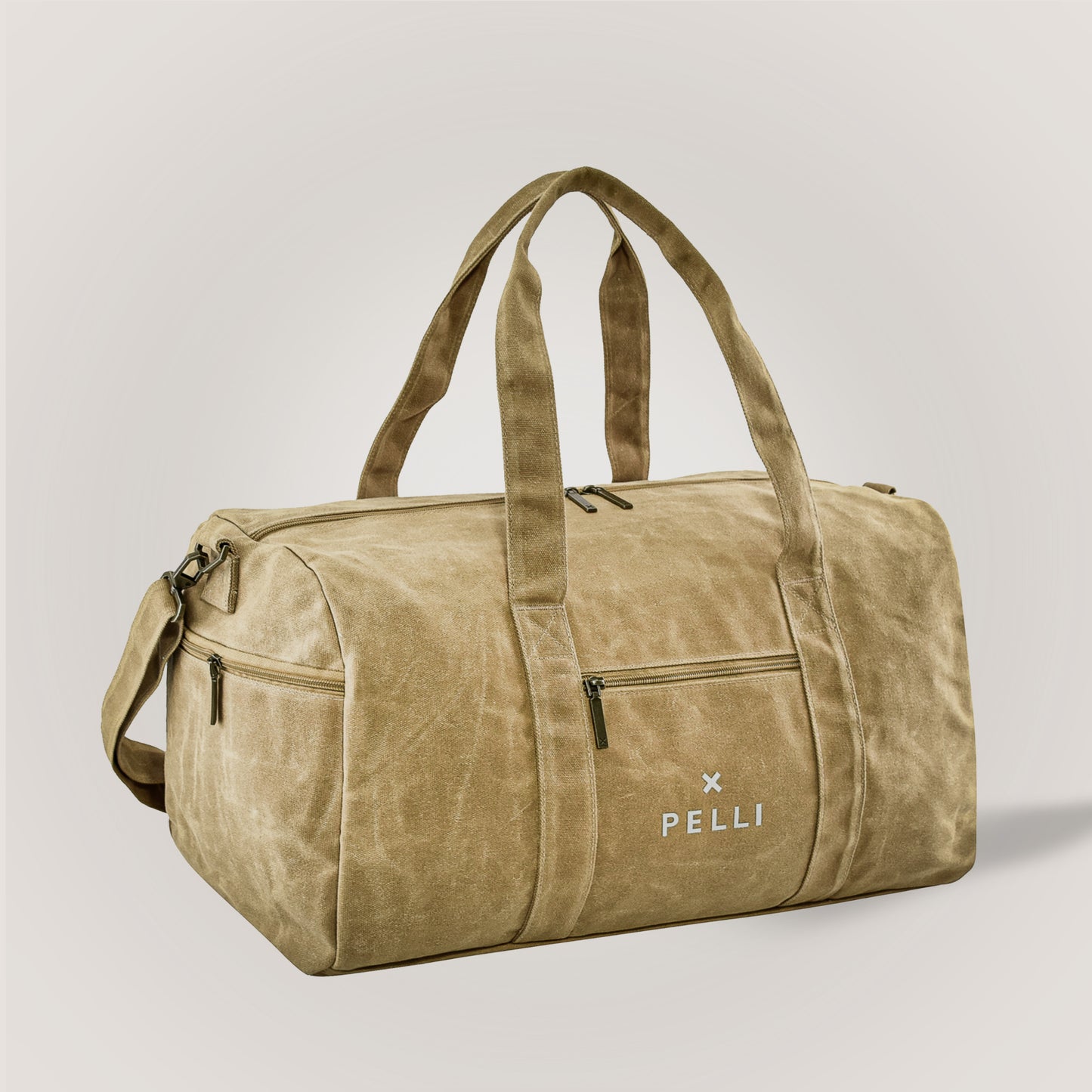 Mandu Medium Waxed Canvas Duffle Bag - Ginger