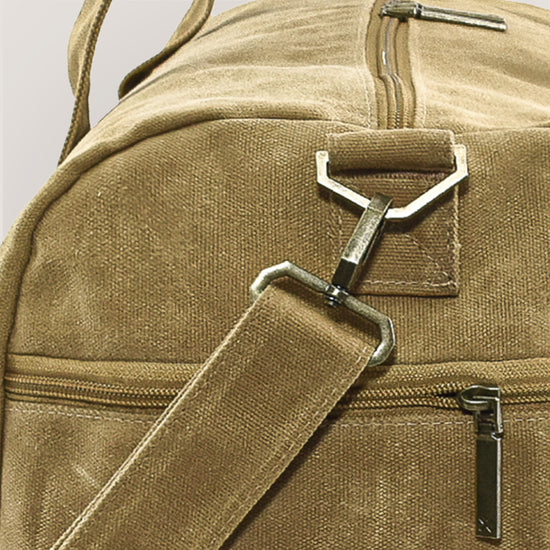 Mandu Medium Waxed Canvas Duffle Bag - Ginger