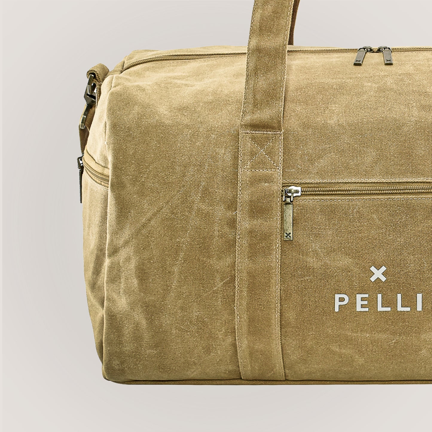 Mandu Medium Waxed Canvas Duffle Bag - Ginger