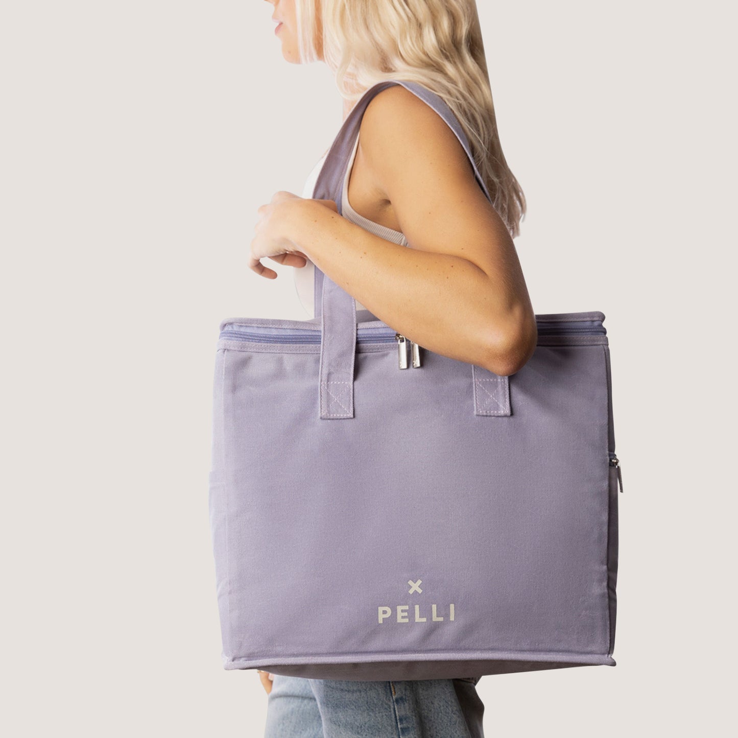 Load image into Gallery viewer, Chill Homie Waxed Canvas Large Cooler Bag - Violet
