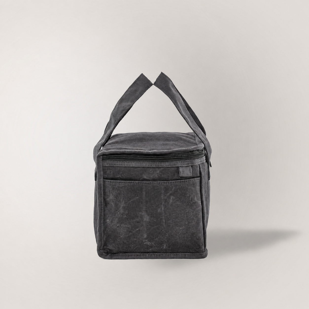 Lunch Squared  |  Lunch Bag  |  Waxed Canvas  |  Charcoal