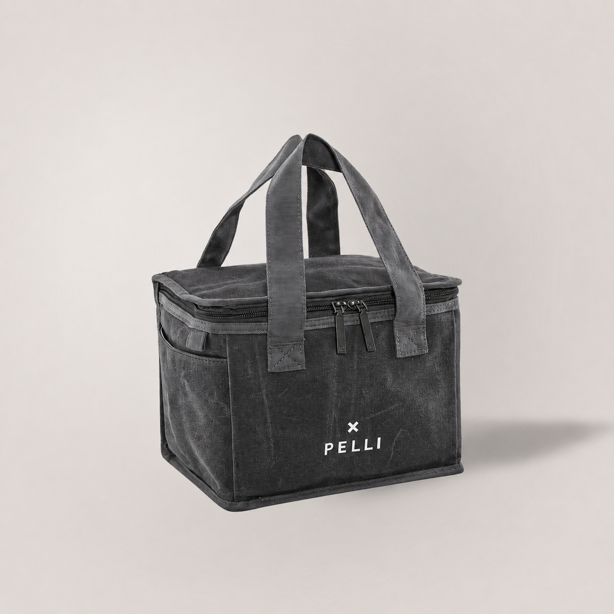 Lunch Squared  |  Lunch Bag  |  Waxed Canvas  |  Charcoal