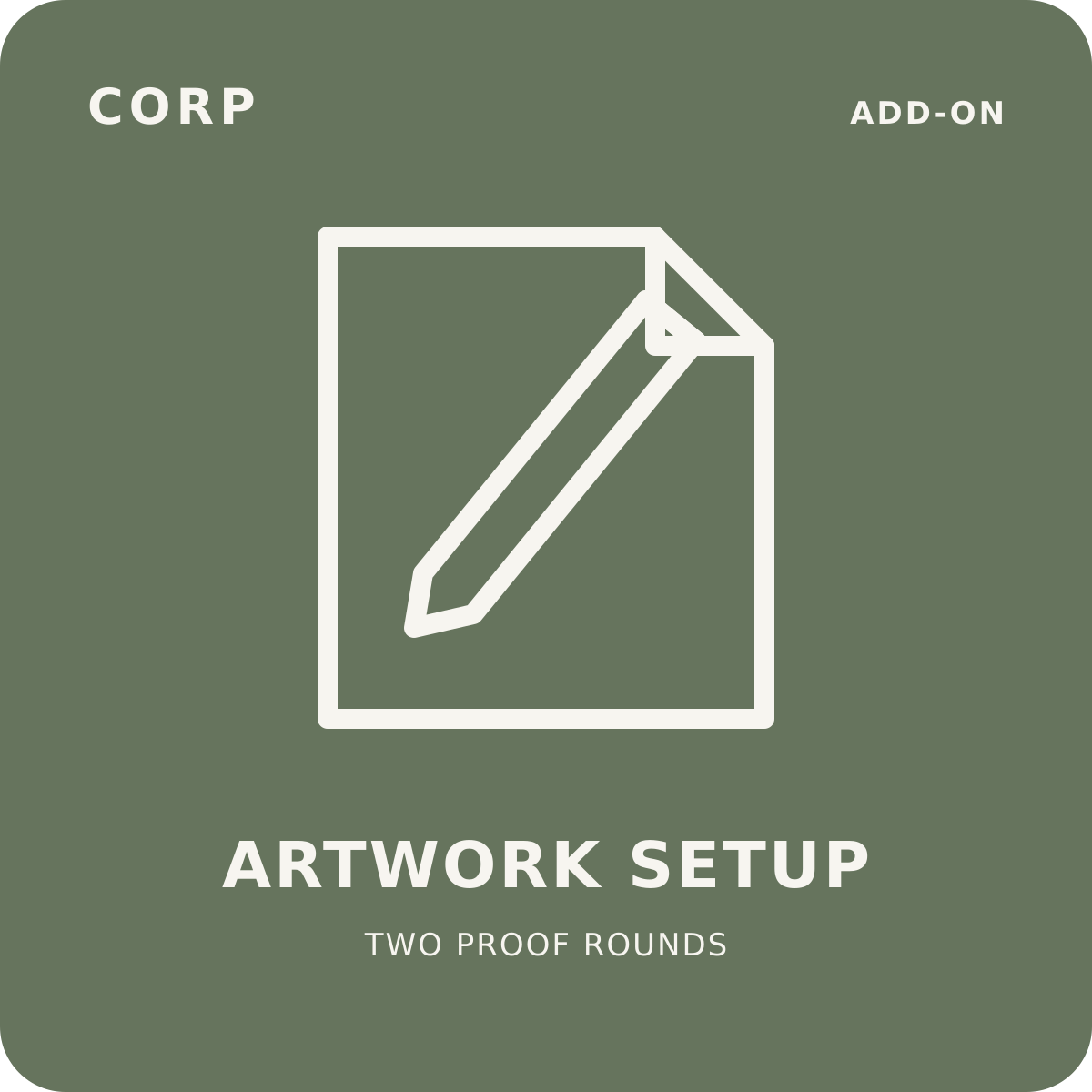 artwork setup