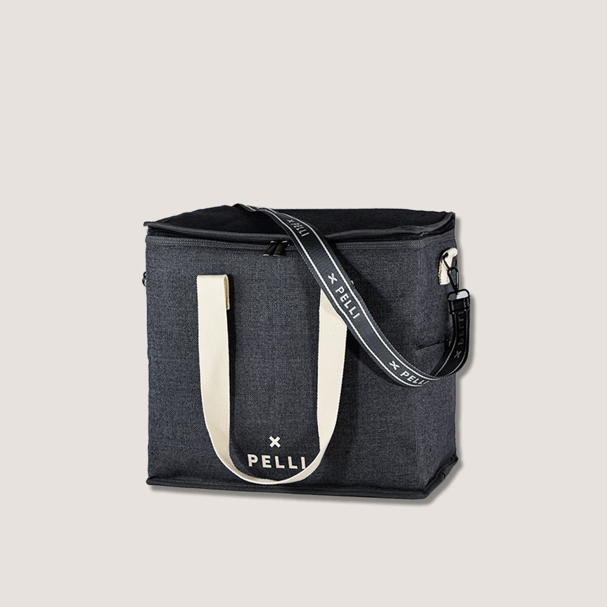 Load image into Gallery viewer, OK Chill Crossbody - Jute Medium Cooler Bag with Shoulder Strap in Charcoal Grey
