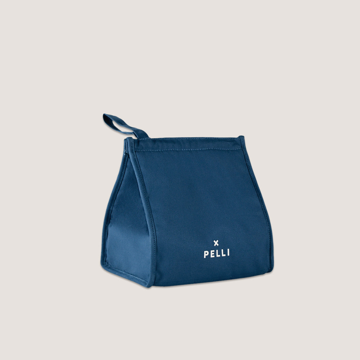 Big Break Canvas Insulated Lunch Bag - Dark Teal Blue