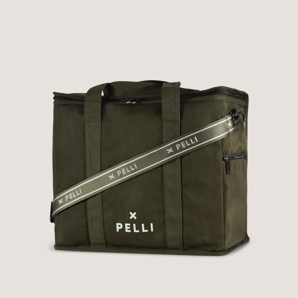 Cooler Bag Australia I Waxed Canvas in Dark Green I Pelli Bags