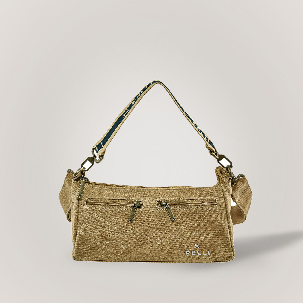 The Wanderer Waxed Canvas Crossbody Bag - Ginger Brown