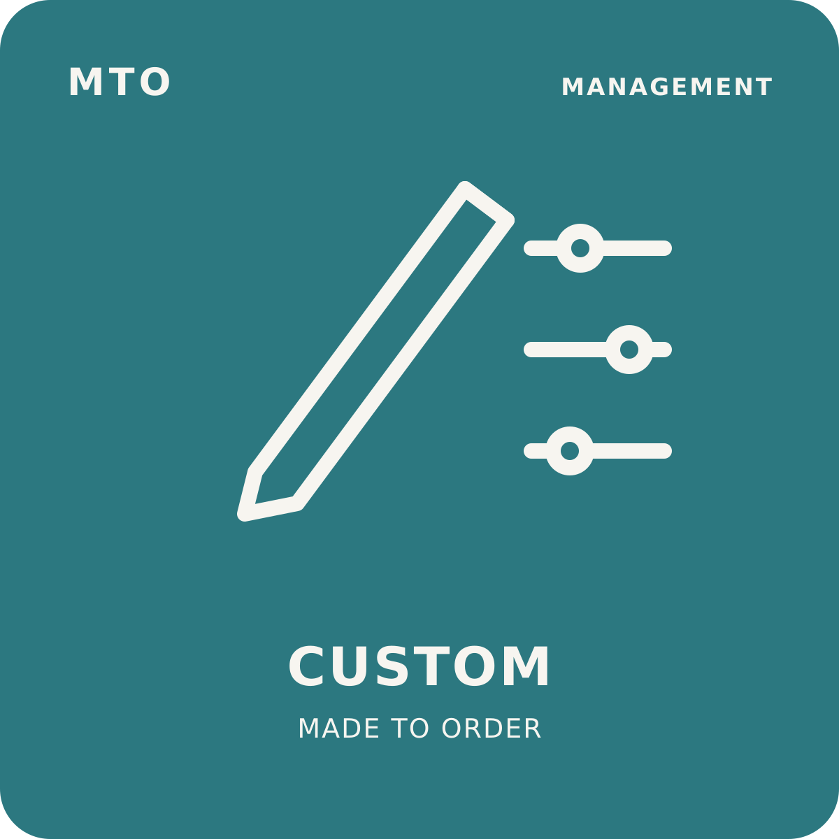 MTO Custom Product management fee