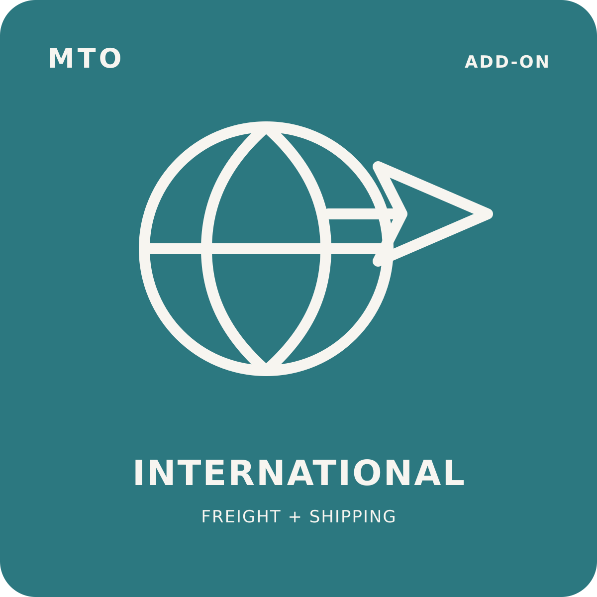 MTO international freight and shipping service
