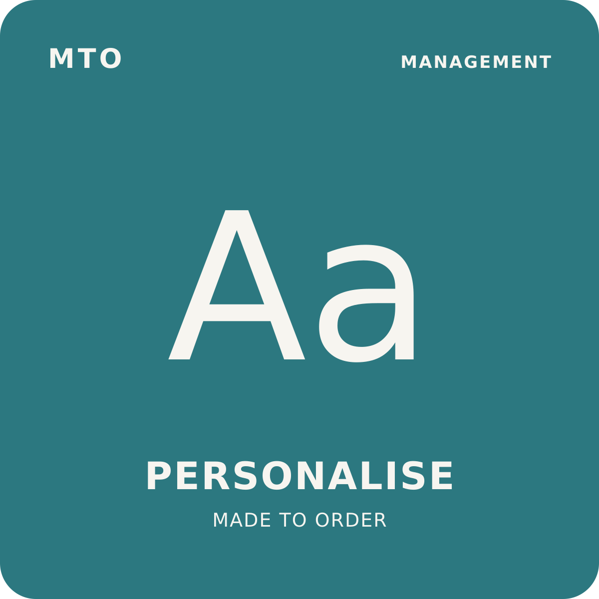 MTO Individual Personalisation management fee