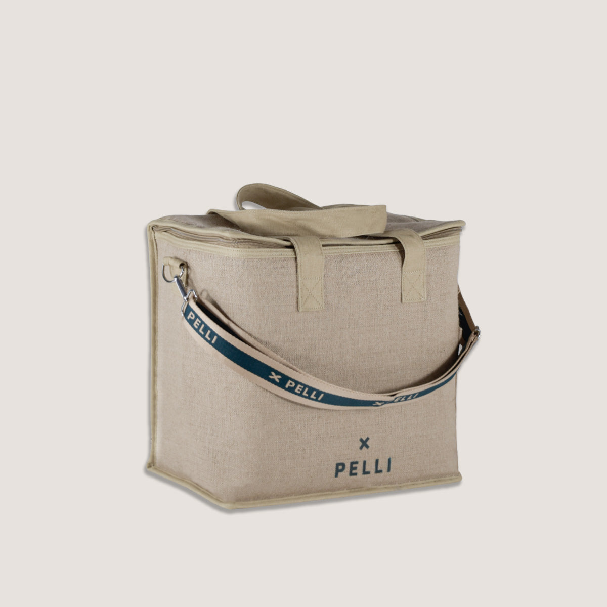 Jute Insulated Lunch Bag I Natural Hessian Neutral I Pelli Bags