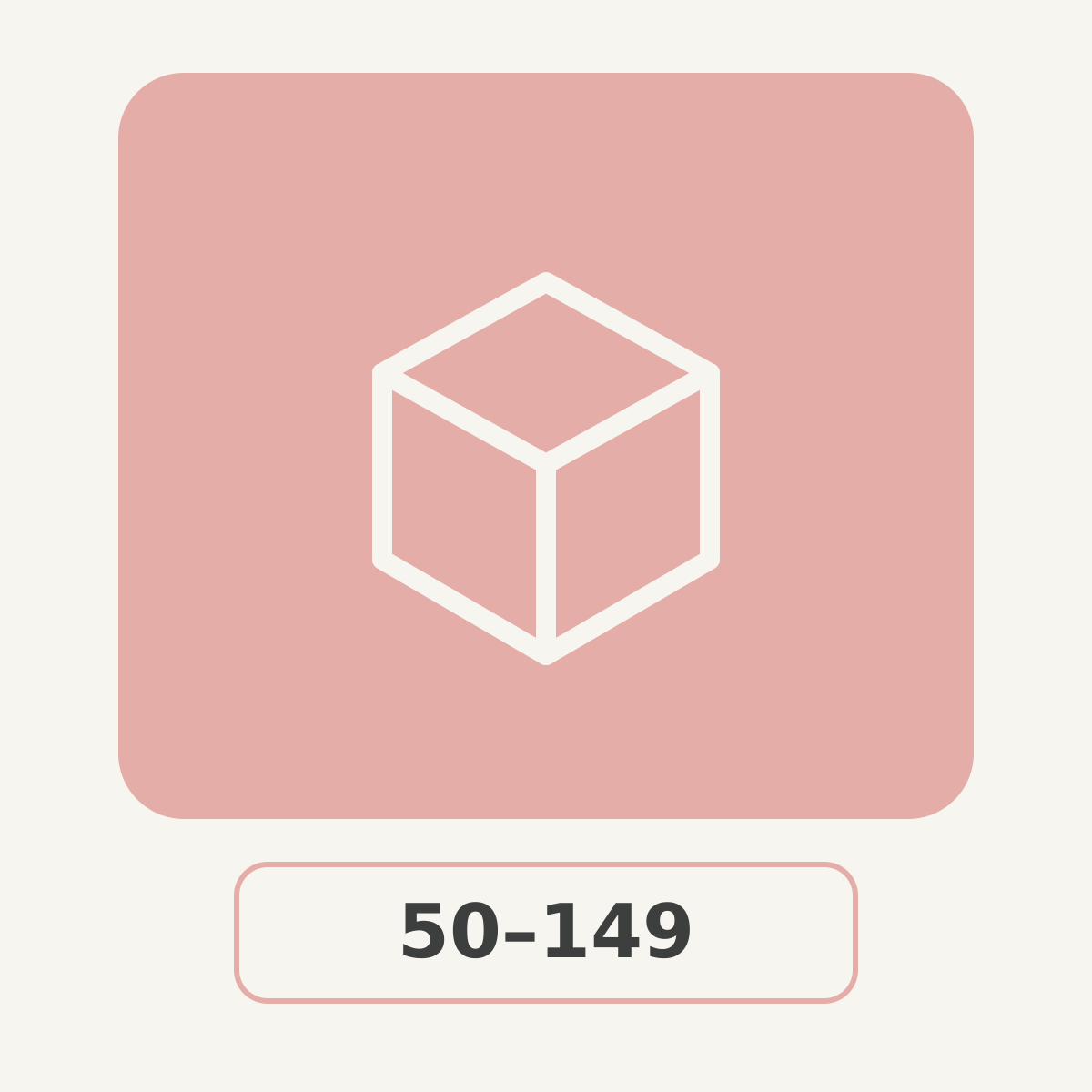 SOH quantity tier 50 to 149 products light blush