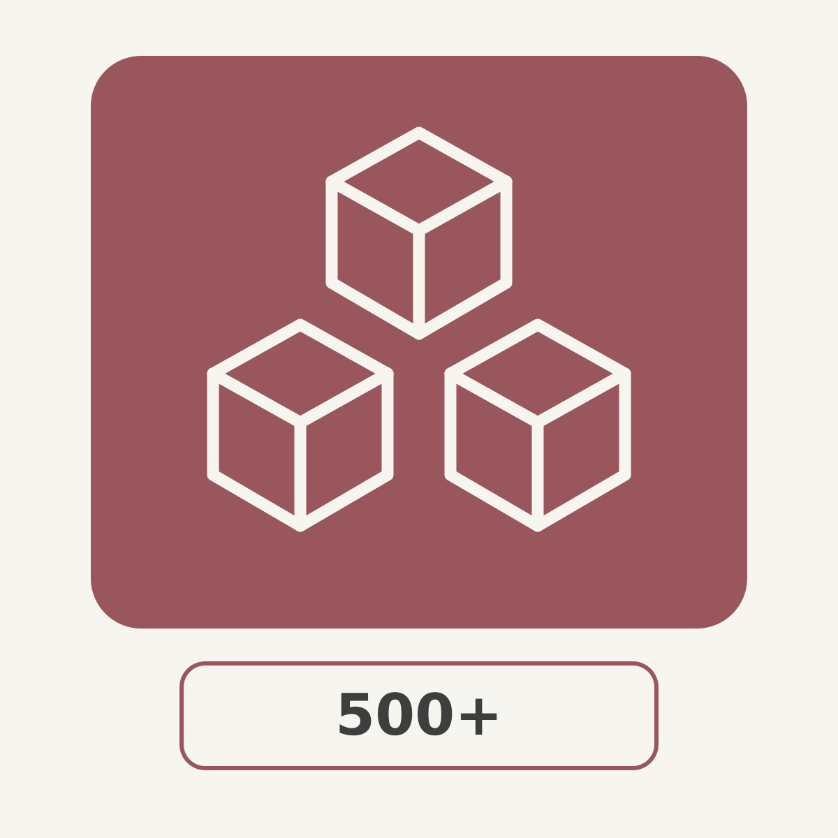 SOH quantity tier 500 plus products deep blush