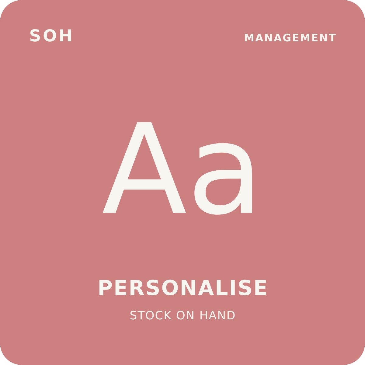 SOH Individual Personalisation management fee