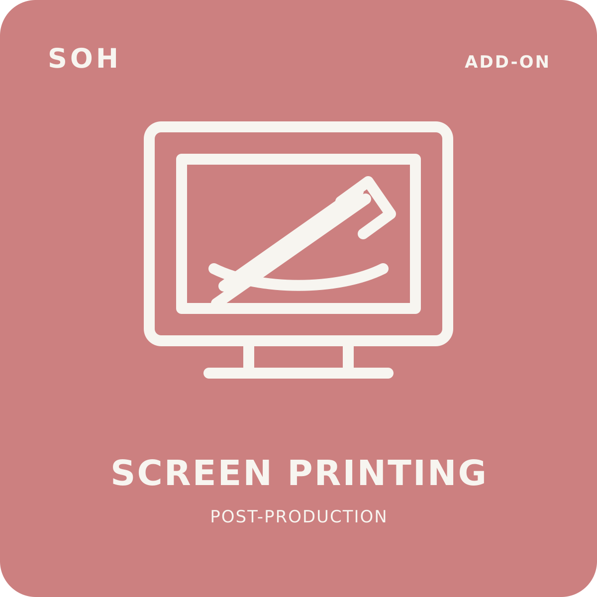 SOH screen printing corporate service