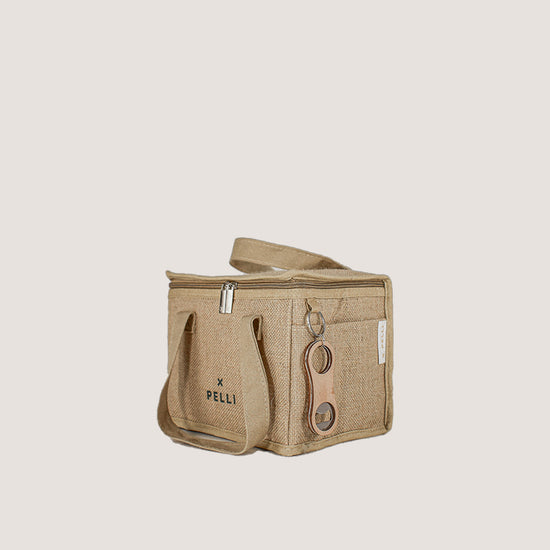 SECONDS Lunch Squared Jute Square Lunch Bag - Natural