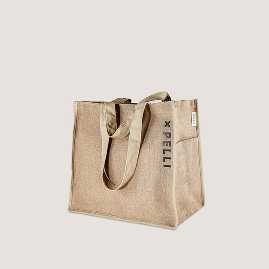 Hessian Shopping Bag Australia I Natural Jute I Pelli bags – Pelli