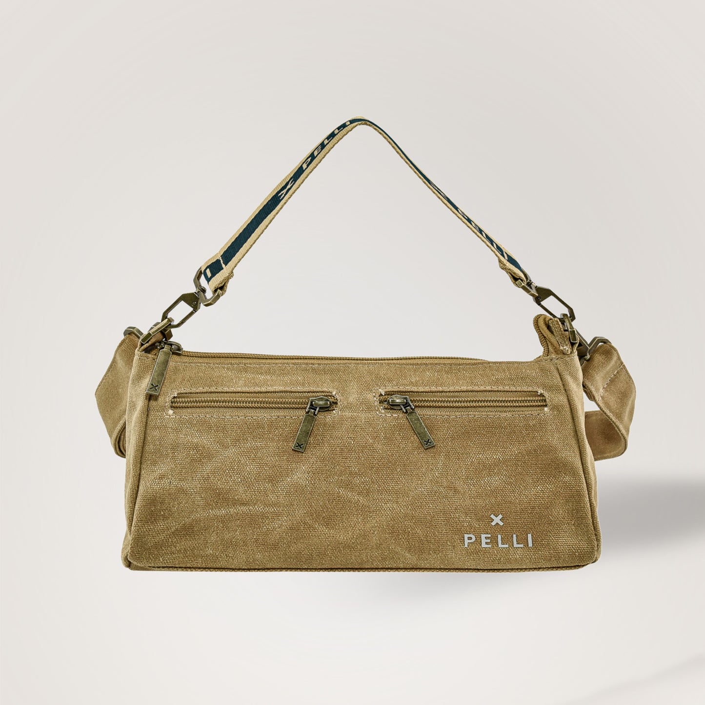 The Wanderer Waxed Canvas Crossbody Bag - Ginger Brown